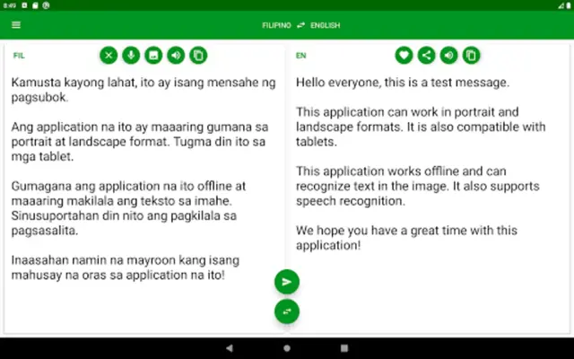 Filipino - English Translator android App screenshot 0