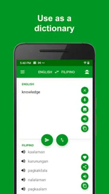 Filipino - English Translator android App screenshot 2